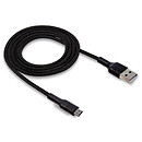 USB кабель Walker C575, microUSB, 1.0 м., чорний