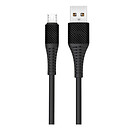 USB кабель XO NB157, microUSB, 1.0 м., черный