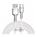 USB кабель Baseus CAKF000202 Cafule Series Metal, Type-C, 2.0 м., срібний