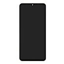 Дисплей (екран) Samsung A125 Galaxy A12 / M127 Galaxy M12, high copy, з сенсорним склом, з рамкою, чорний