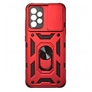 Чохол (накладка) Samsung A525 Galaxy A52, Armor Magnet CamShield, червоний