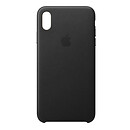 Чохол (накладка) Apple iPhone XS Max, Leather Case, чорний