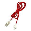 USB кабель LDNIO LS-411, microUSB, 1.0 м., червоний
