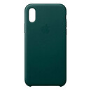 Чехол (накладка) Apple iPhone XS Max, Leather Case, зеленый