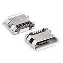 Micro USB тип B гнездо, 5-контактов, SMD-монтаж (KLS1-233-1-0-0-T – KLS)
