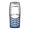 Передняя панель корпуса Nokia 6100, high copy, голубой