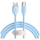 USB кабель Baseus CAGD010003 Jelly Liquid, Type-C, 1.2 м., синий