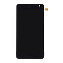 Дисплей (экран) Nokia Lumia 535 Dual SIM, с сенсорным стеклом, черный