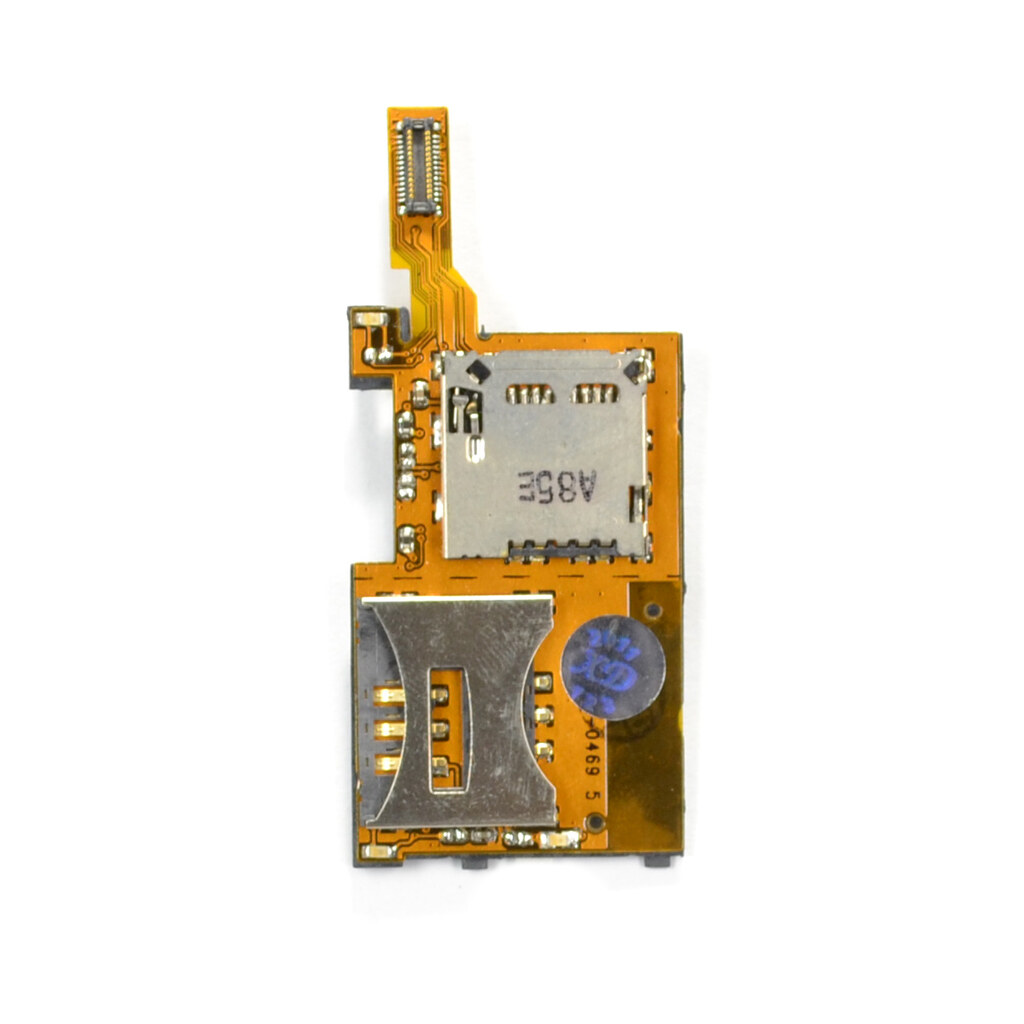 Шлейф Sony Ericsson K770 / T650, З роз'ємом на sim карту, З роз'ємом на карту пам'яті - № 1