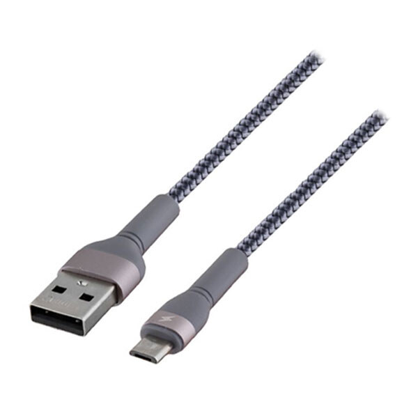 USB кабель Remax RC-124m Jany, MicroUSB, Серый - № 1 USB кабель Remax RC-124m Jany, MicroUSB, Серый - № 1