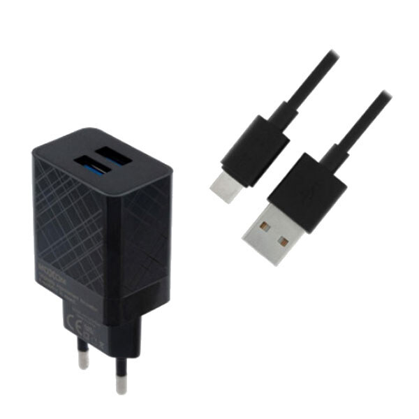 СЗУ Moxom MX-HC22, С кабелем, MicroUSB, Черный - № 1 СЗУ Moxom MX-HC22, С кабелем, MicroUSB, Черный - № 1