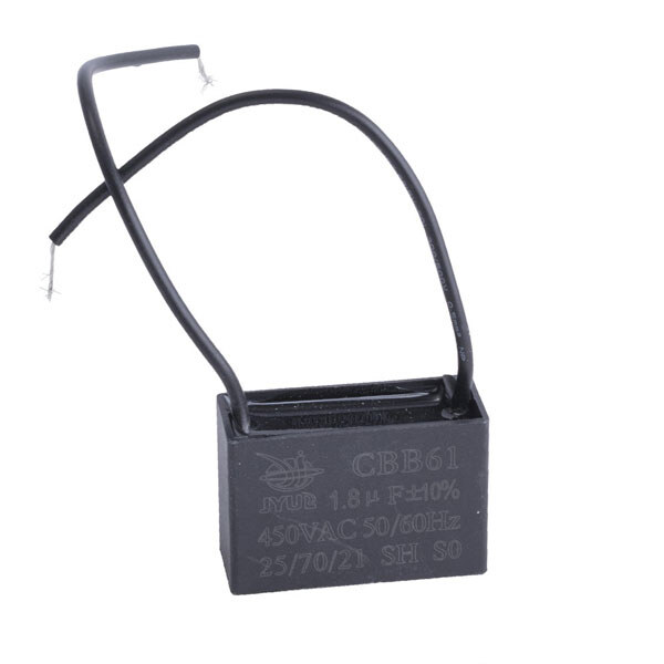 Конденсатор 1,8 uF 450VAC ±10% 38x27x14.5мм (CBB61 1.8uF/450V 10% ...