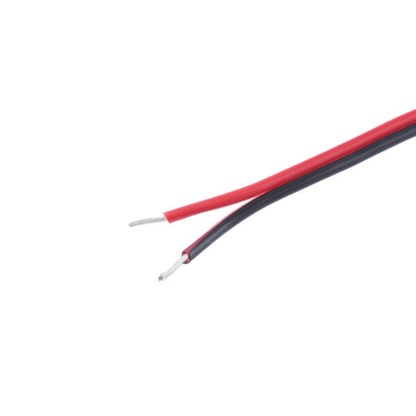 Провод питания плоский 2-жильный 20 AWG (PVC, 21/0.15/TS) черный+красный - № 1