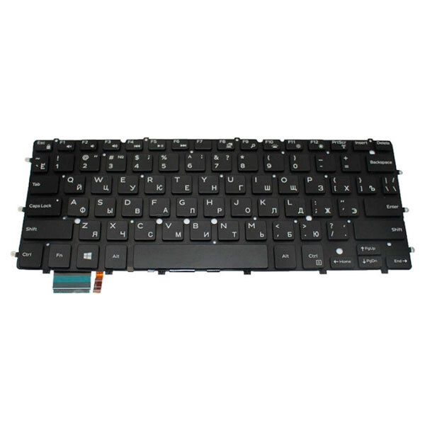 Клавіатура для ноутбука Dell XPS 13 9350, Чорний - № 1 Клавіатура для ноутбука Dell XPS 13 9350, Чорний - № 1