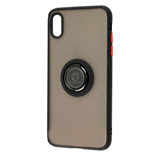Чехол (накладка) Apple iPhone X / iPhone XS, Goospery Ring Case, Черный С Красным, Черный - № 1 Чехол (накладка) Apple iPhone X / iPhone XS, Goospery Ring Case, Черный С Красным, Черный - № 1