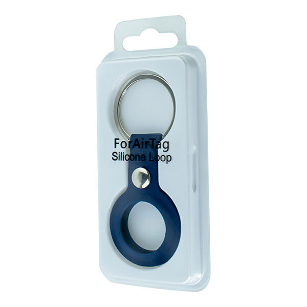 Брелок для AirTag Silicone Key Ring, Синий - № 2 Брелок для AirTag Silicone Key Ring, Синий - № 2