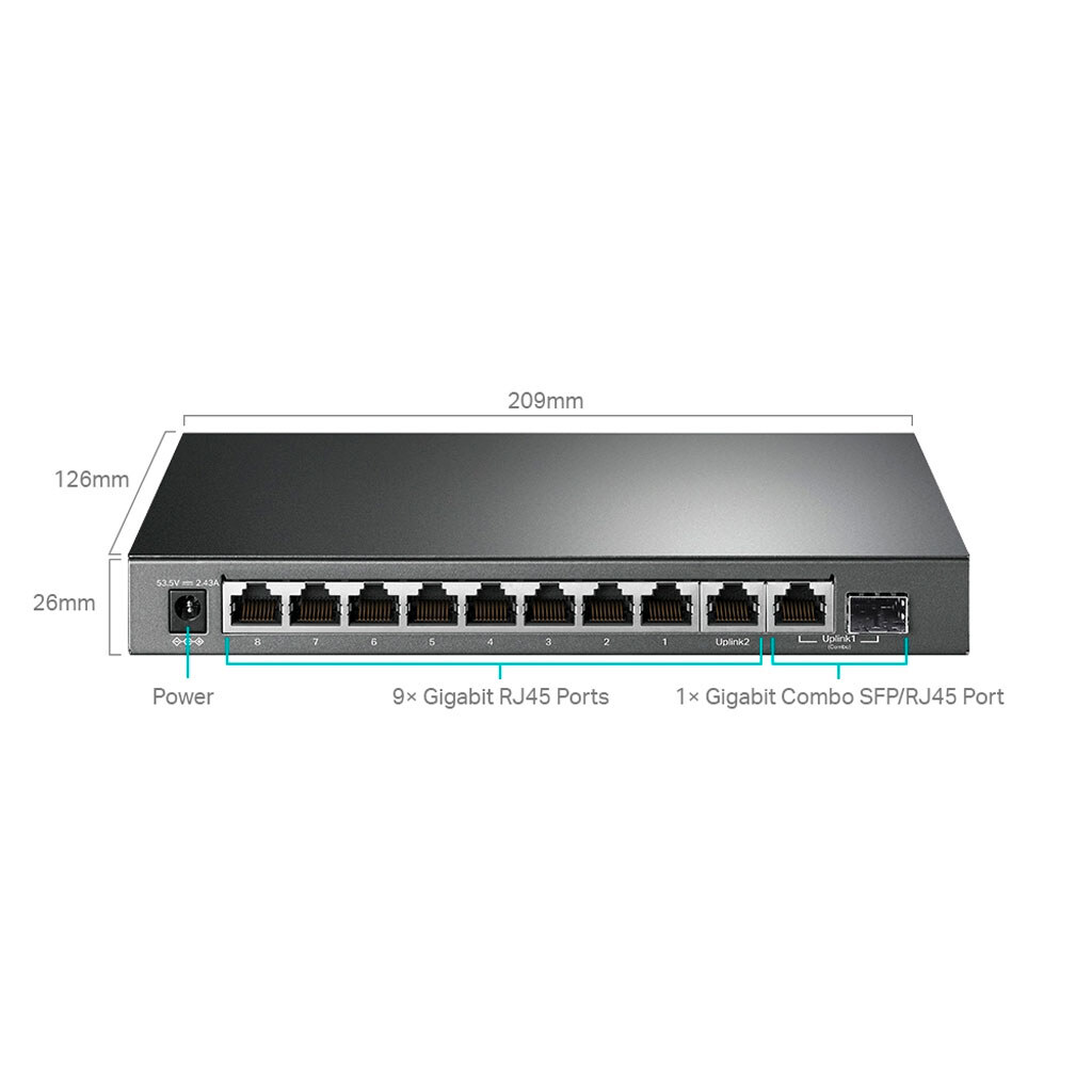 Коммутатор сетевой TP-LINK TL-SG1210MPE, Черный - № 2 Коммутатор сетевой TP-LINK TL-SG1210MPE, Черный - № 2