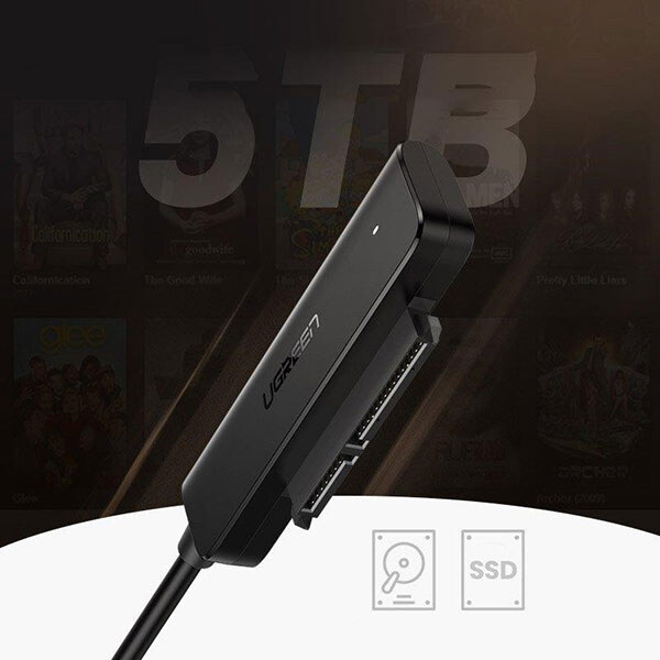 Перехідник Ugreen CM321, USB, SATA, Чорний - № 3 Перехідник Ugreen CM321, USB, SATA, Чорний - № 3