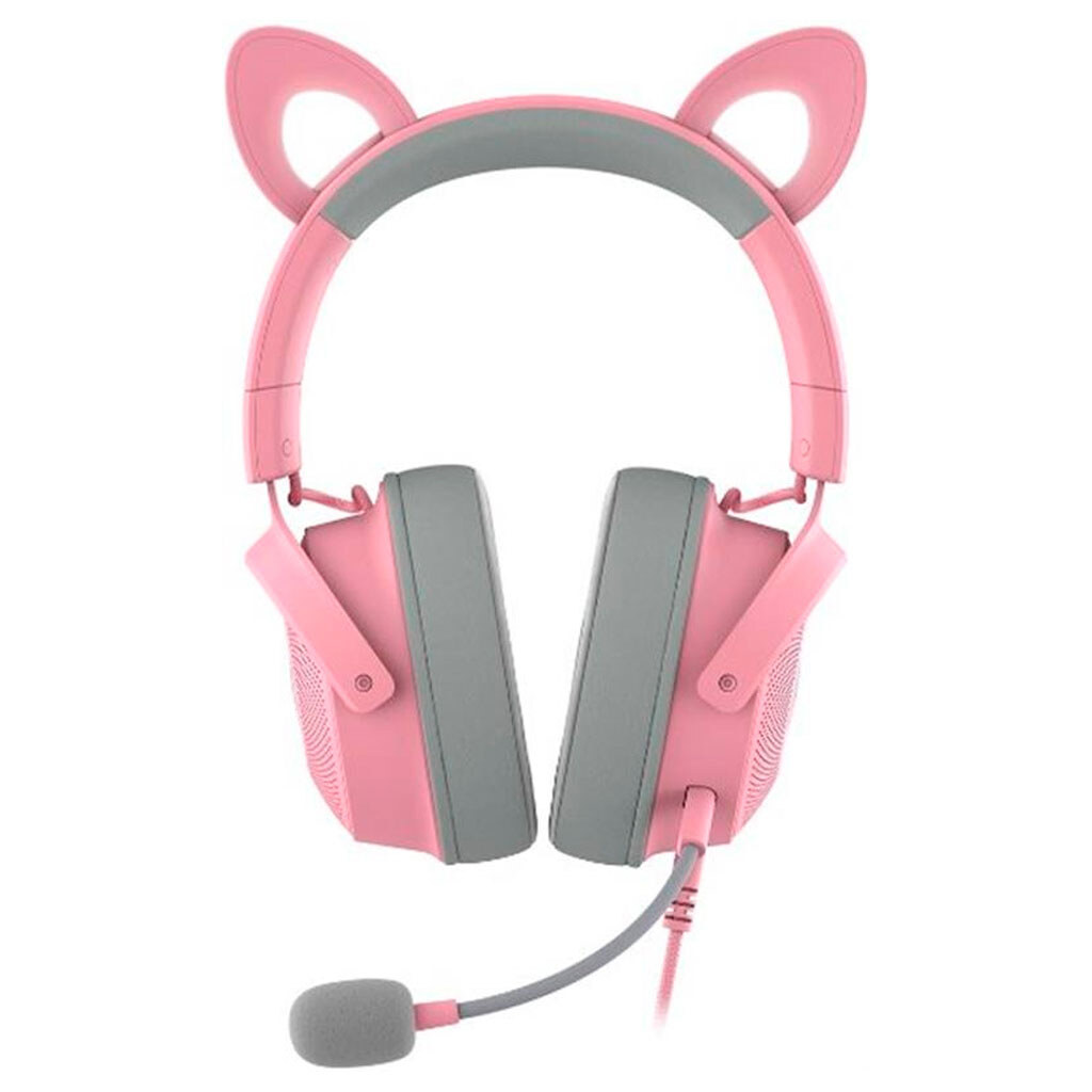 Наушники Razer Kraken Kitty V2 Pro, С микрофоном, Розовый – купить по ...