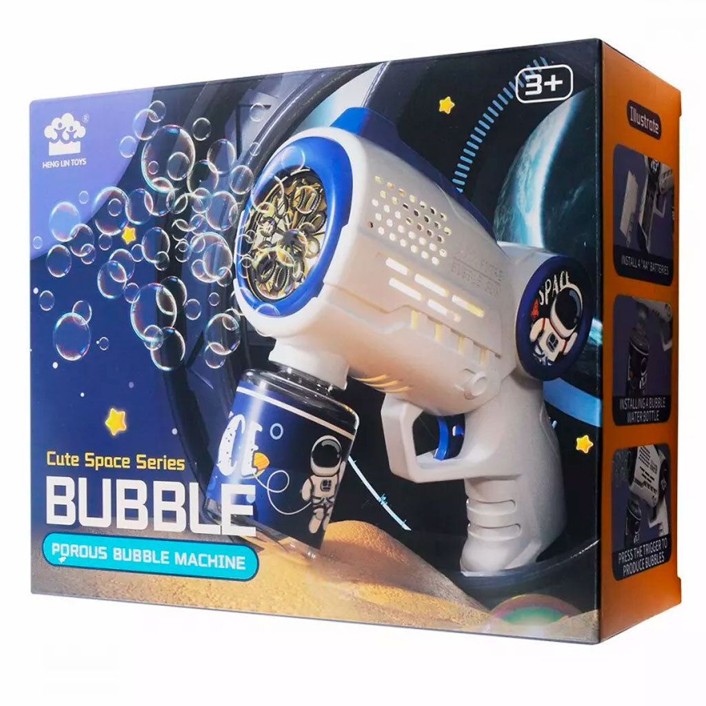 Пистолет с мыльными пузырями Bubble Gun R1, Красный – купить по цене ...