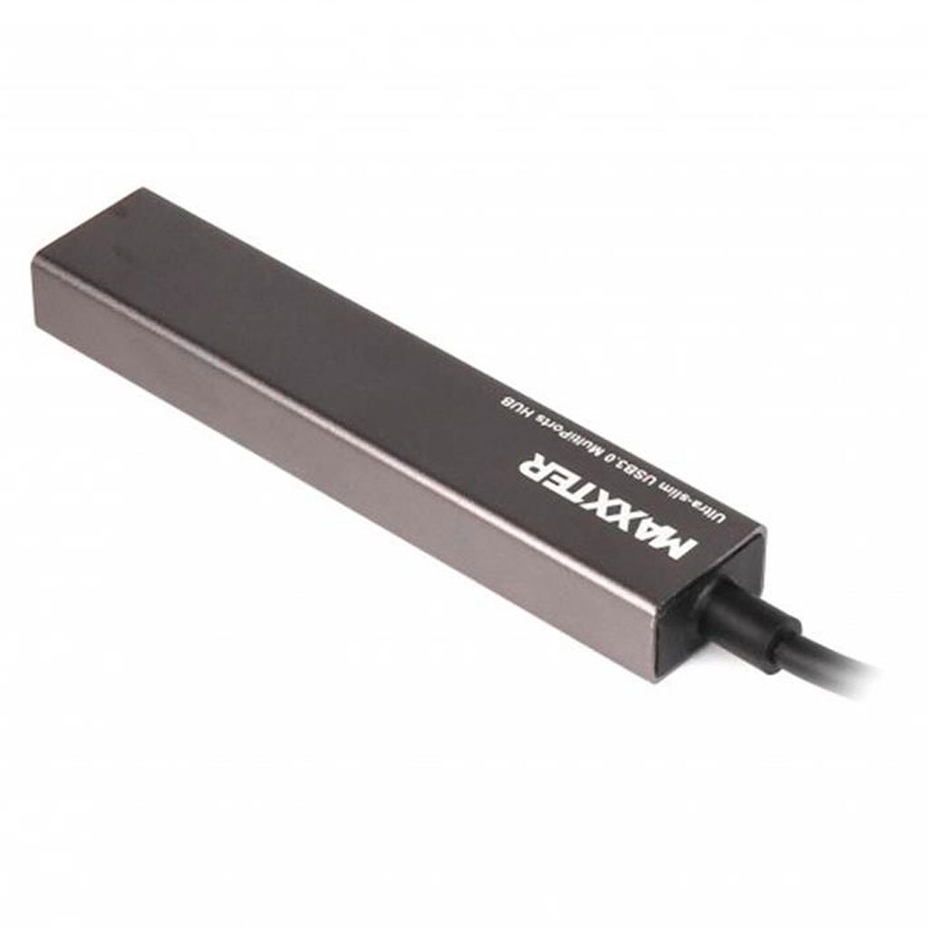 USB Hub Maxxter HU3C-4P-02, Сірий - № 2 USB Hub Maxxter HU3C-4P-02, Сірий - № 2