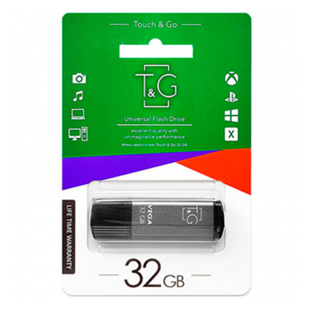 USB Flash T&G Metal 121, 32 Гб., Сірий - № 2 USB Flash T&G Metal 121, 32 Гб., Сірий - № 2