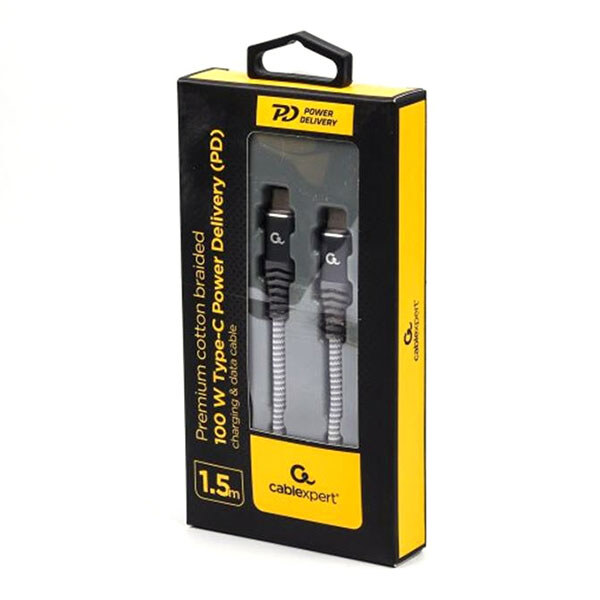 USB кабель Cablexpert CC-USB2B-CMCM100-1.5M, Type-C, Type-C, 1.5 м., Чорний - № 2 USB кабель Cablexpert CC-USB2B-CMCM100-1.5M, Type-C, Type-C, 1.5 м., Чорний - № 2