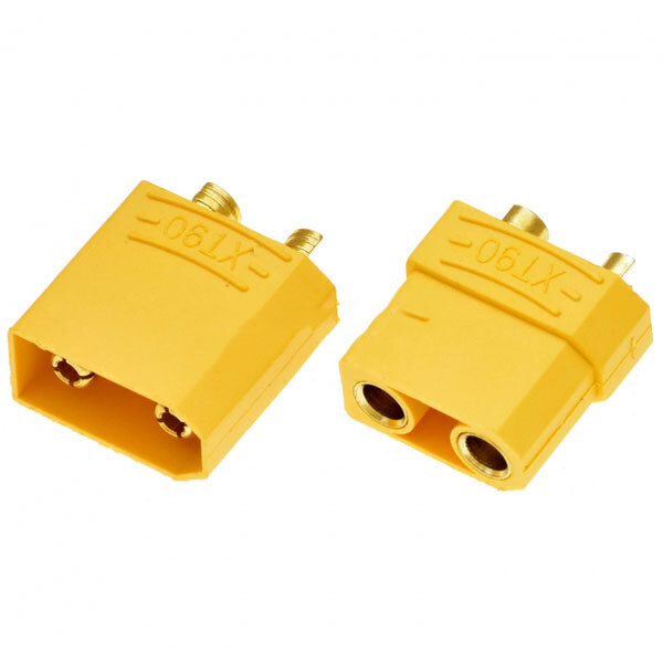 Комплект разъемов питания XT90 (штекер+гнездо) - № 1 Комплект разъемов питания XT90 (штекер+гнездо) - № 1