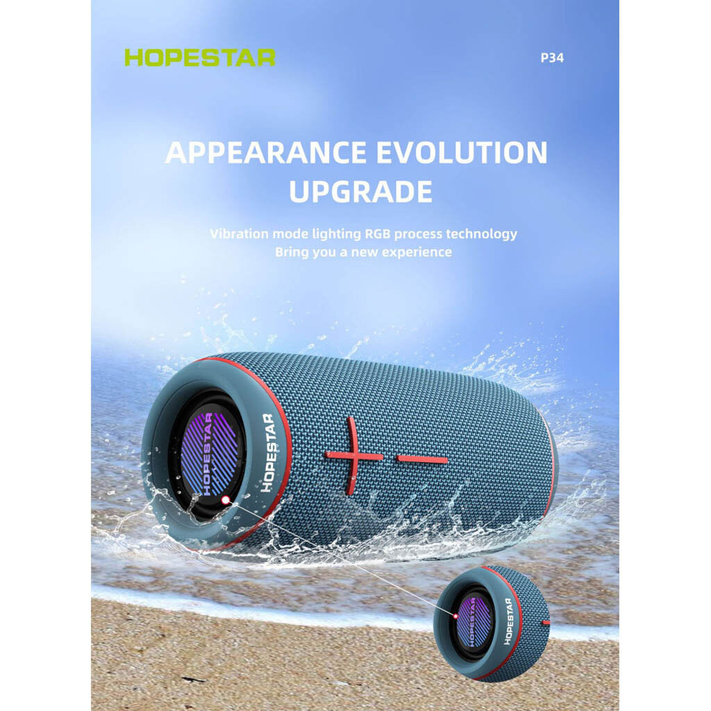 Портативная колонка Hopestar P34, Синий - № 10 Портативная колонка Hopestar P34, Синий - № 10