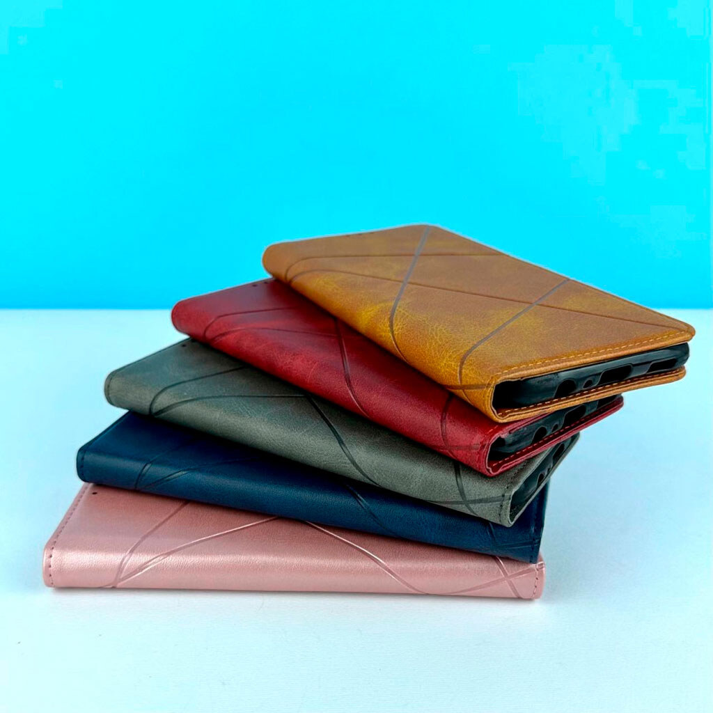 Чехол (книжка) Xiaomi Redmi 12, Business Leather, Красный - № 4 Чехол (книжка) Xiaomi Redmi 12, Business Leather, Красный - № 4