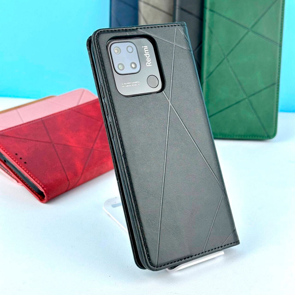 Чехол (книжка) Xiaomi Redmi 12, Business Leather, Красный - № 7 Чехол (книжка) Xiaomi Redmi 12, Business Leather, Красный - № 7