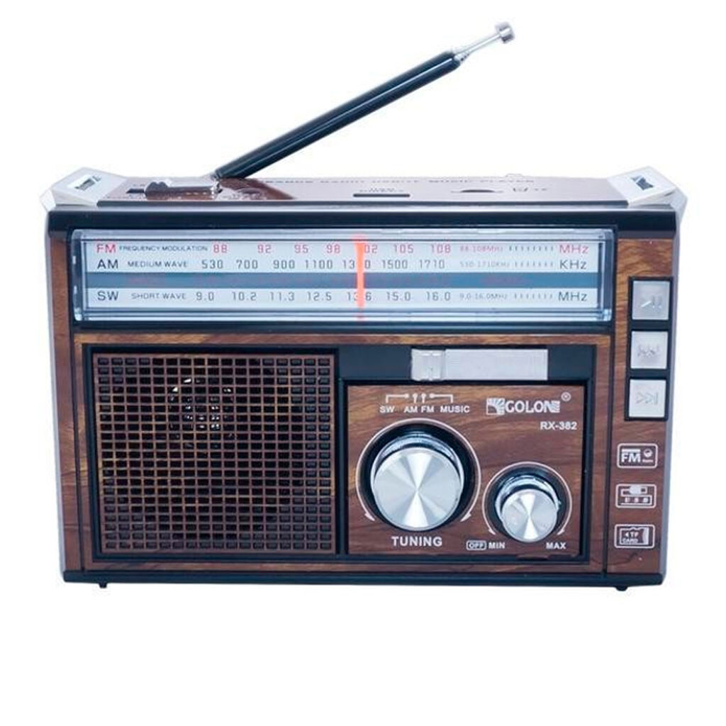 Радіоприймач Golon RX-382, Коричневий - № 1 Радіоприймач Golon RX-382, Коричневий - № 1