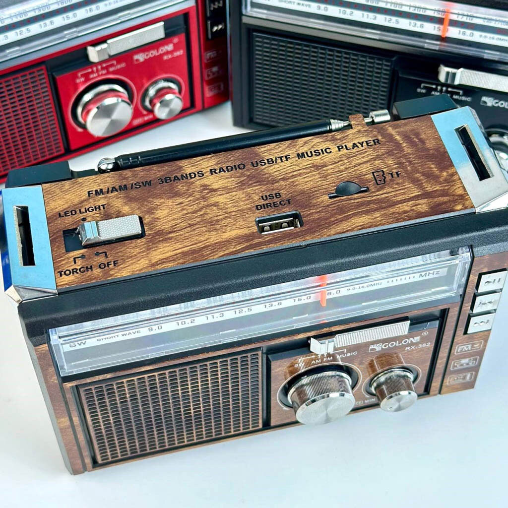 Радіоприймач Golon RX-382, Коричневий - № 3 Радіоприймач Golon RX-382, Коричневий - № 3