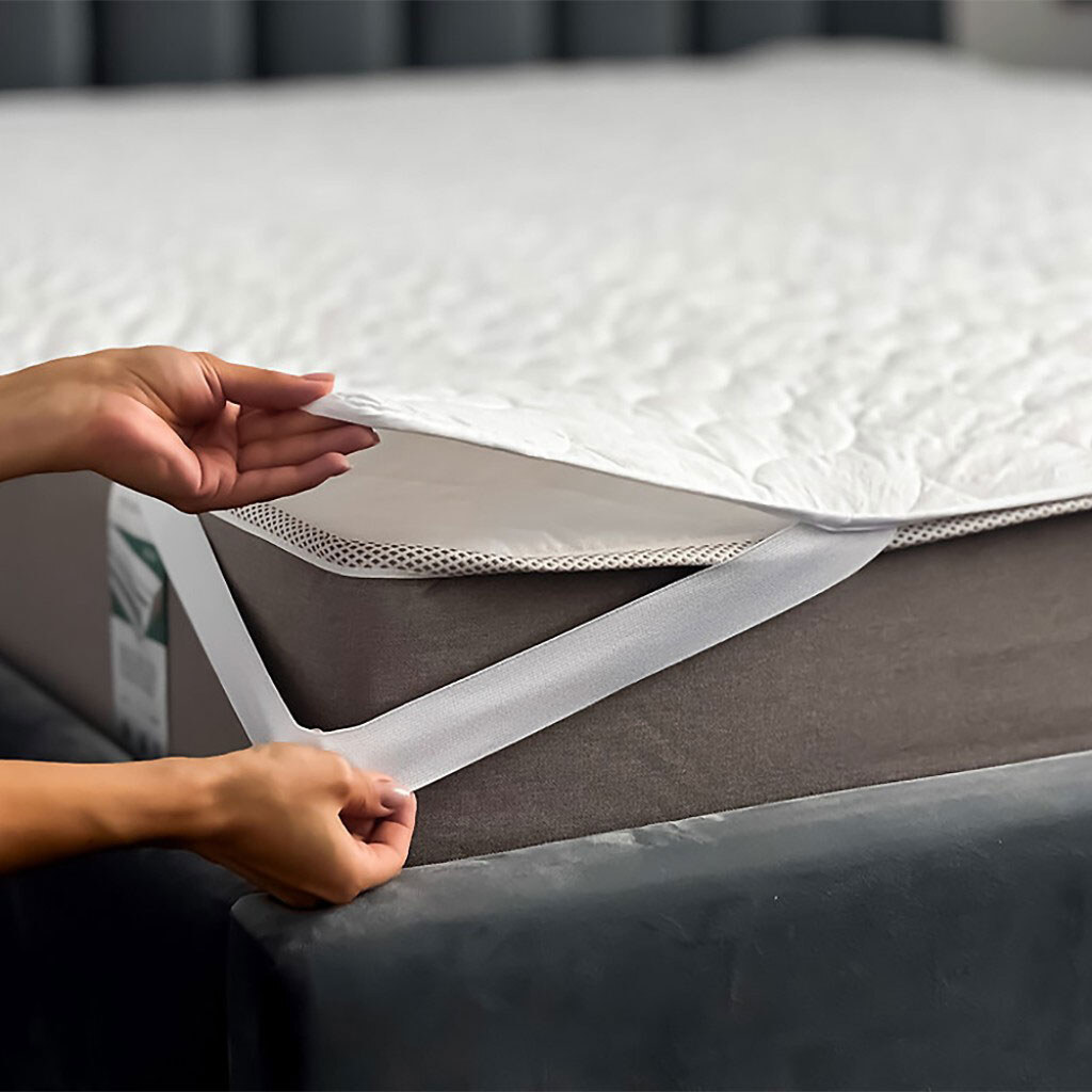 Наматрасник микрофибра на резинке ARCLOUD бежевый, 180х200 см - № 3 Наматрасник микрофибра на резинке ARCLOUD бежевый, 180х200 см - № 3