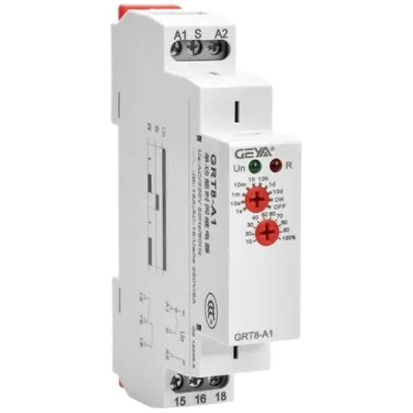 Реле времени на DIN-рейку GRT8-A1 AC230V - № 1 Реле времени на DIN-рейку GRT8-A1 AC230V - № 1