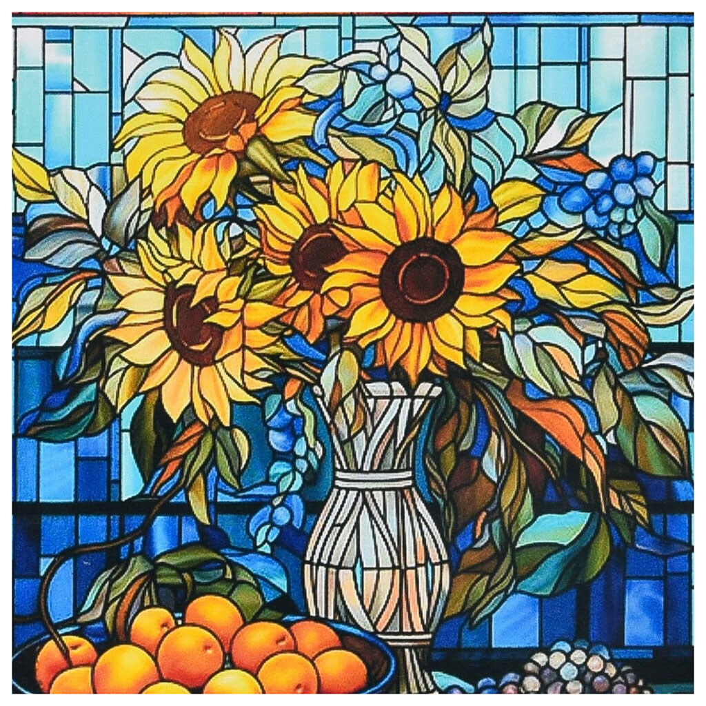 Алмазная мозаика (не полная выкладка) "Солнце в вазе", 30х30 см, Strateg - № 1 Алмазная мозаика (не полная выкладка) "Солнце в вазе", 30х30 см, Strateg - № 1