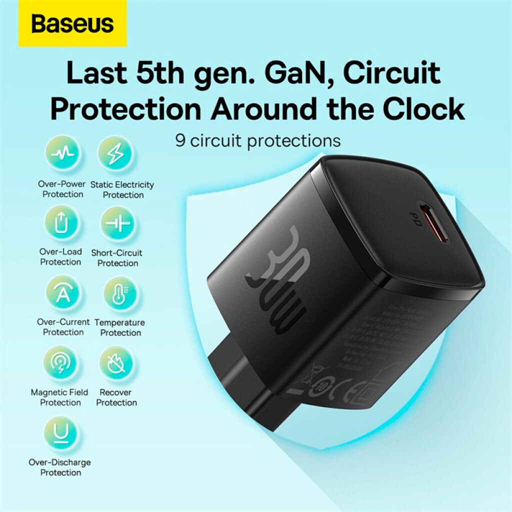 СЗУ Baseus CCXF000301 Cube Pro, Черный - № 4 СЗУ Baseus CCXF000301 Cube Pro, Черный - № 4