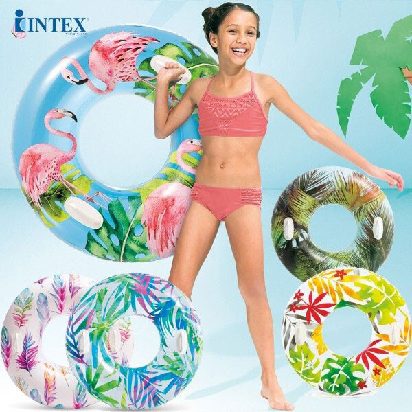 Надувной круг "ПЕРО ПАВИЧА", с ручками 97 см, Intex - № 2 Надувной круг "ПЕРО ПАВИЧА", с ручками 97 см, Intex - № 2