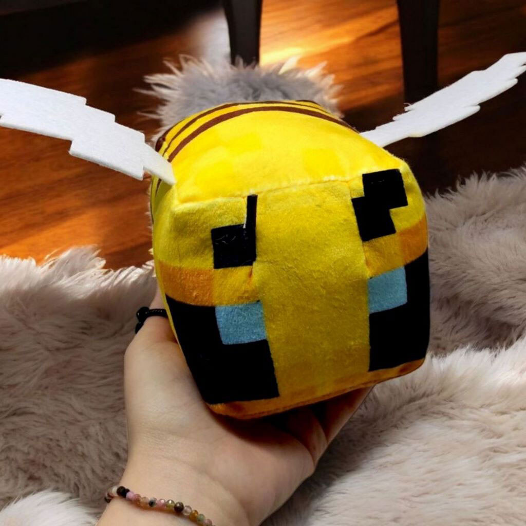 Мягкая игрушка "Майнкрафт, Minecraft, Пчелка", 16 см, Копица - № 2 Мягкая игрушка "Майнкрафт, Minecraft, Пчелка", 16 см, Копица - № 2