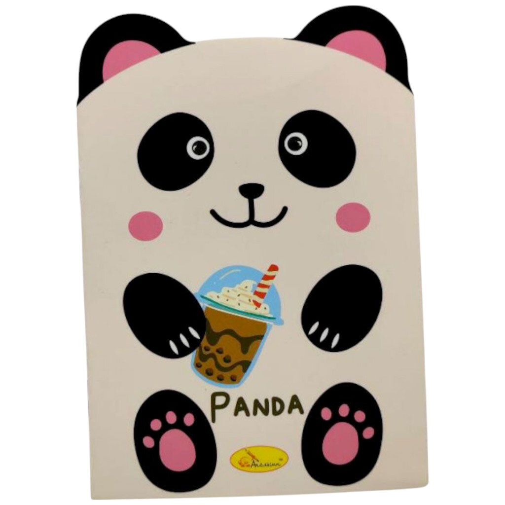 Блокнот с ушками "PANDA" 24 листа 11x16, Апельсин - № 1 Блокнот с ушками "PANDA" 24 листа 11x16, Апельсин - № 1