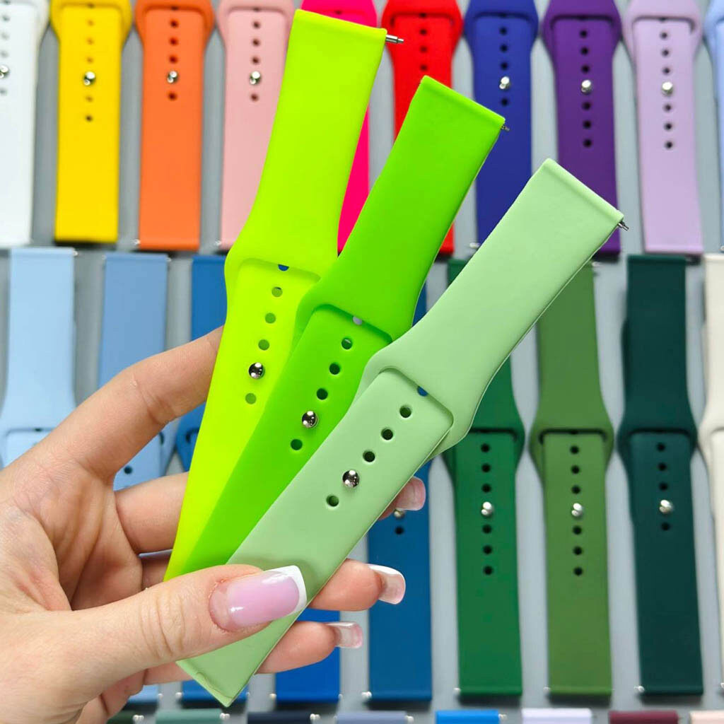 Ремінець універсальний, Silicone, Light Cyan, Блакитний - № 7 Ремінець універсальний, Silicone, Light Cyan, Блакитний - № 7