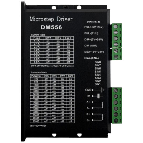 Драйвер шагового двигателя DM556 - № 1 Драйвер шагового двигателя DM556 - № 1