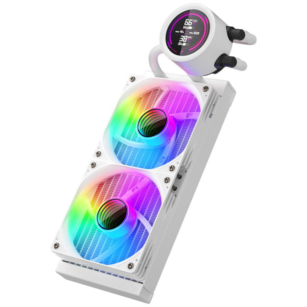 Система водяного охлаждения 1stPlayer TS4-240, Белый - № 4 Система водяного охлаждения 1stPlayer TS4-240, Белый - № 4