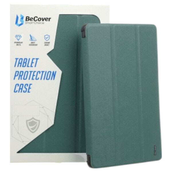 Чехол (книжка) Samsung SM-X510 Galaxy Tab S9 FE / SM-X710 Galaxy Tab S9 / SM-X716 Galaxy Tab S9, BeCover Exclusive, Dark Green, Зеленый - № 1 Чехол (книжка) Samsung SM-X510 Galaxy Tab S9 FE / SM-X710 Galaxy Tab S9 / SM-X716 Galaxy Tab S9, BeCover Exclusive, Dark Green, Зеленый - № 1