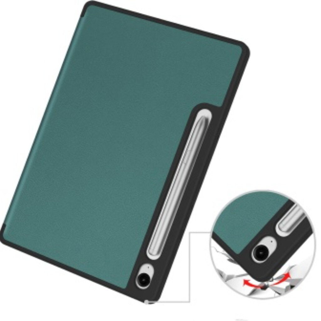 Чехол (книжка) Samsung SM-X510 Galaxy Tab S9 FE / SM-X710 Galaxy Tab S9 / SM-X716 Galaxy Tab S9, BeCover Exclusive, Dark Green, Зеленый - № 4 Чехол (книжка) Samsung SM-X510 Galaxy Tab S9 FE / SM-X710 Galaxy Tab S9 / SM-X716 Galaxy Tab S9, BeCover Exclusive, Dark Green, Зеленый - № 4