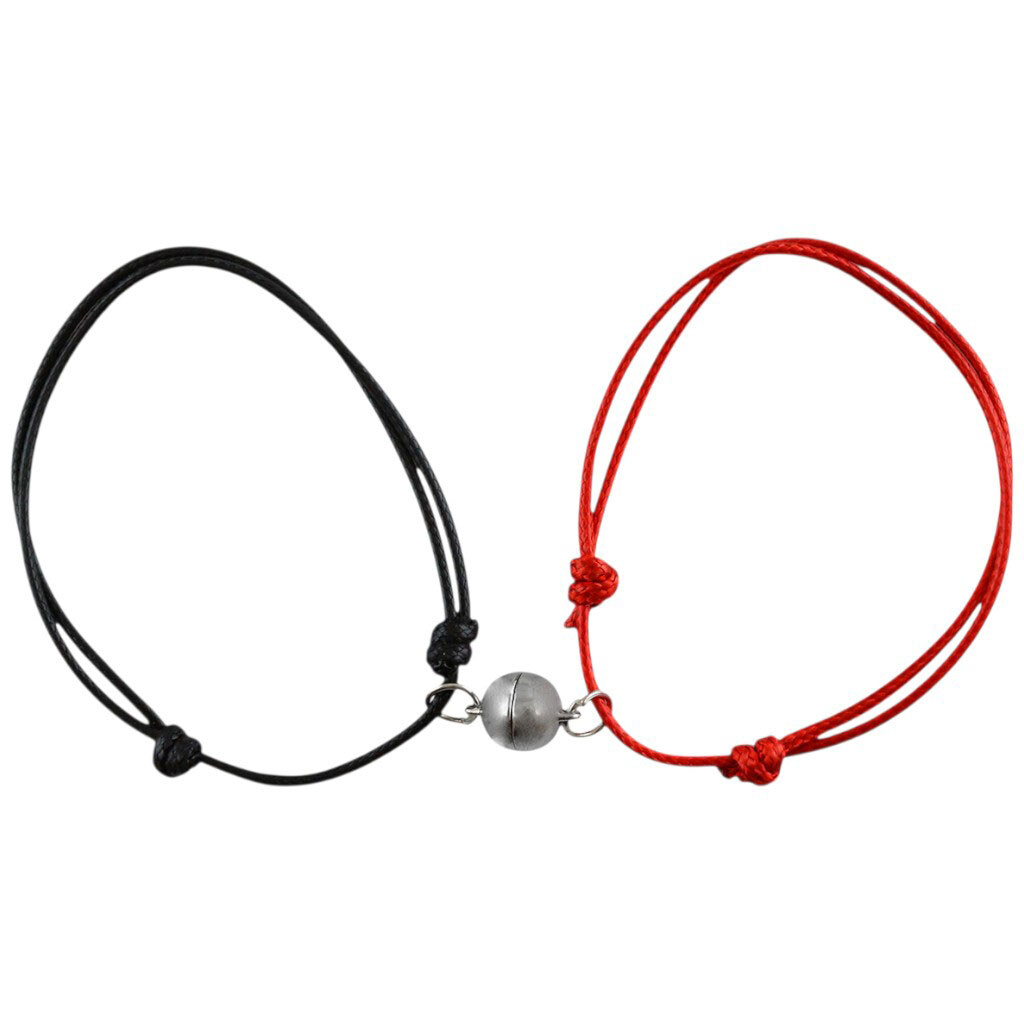 Набір браслетів парних на магніті, 2 шт - № 1 Набір браслетів парних на магніті, 2 шт - № 1