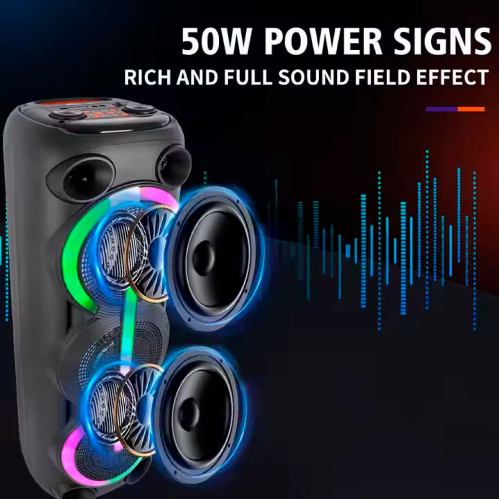 Портативная колонка Sing-e ZQS8313, Черный - № 8 Портативная колонка Sing-e ZQS8313, Черный - № 8