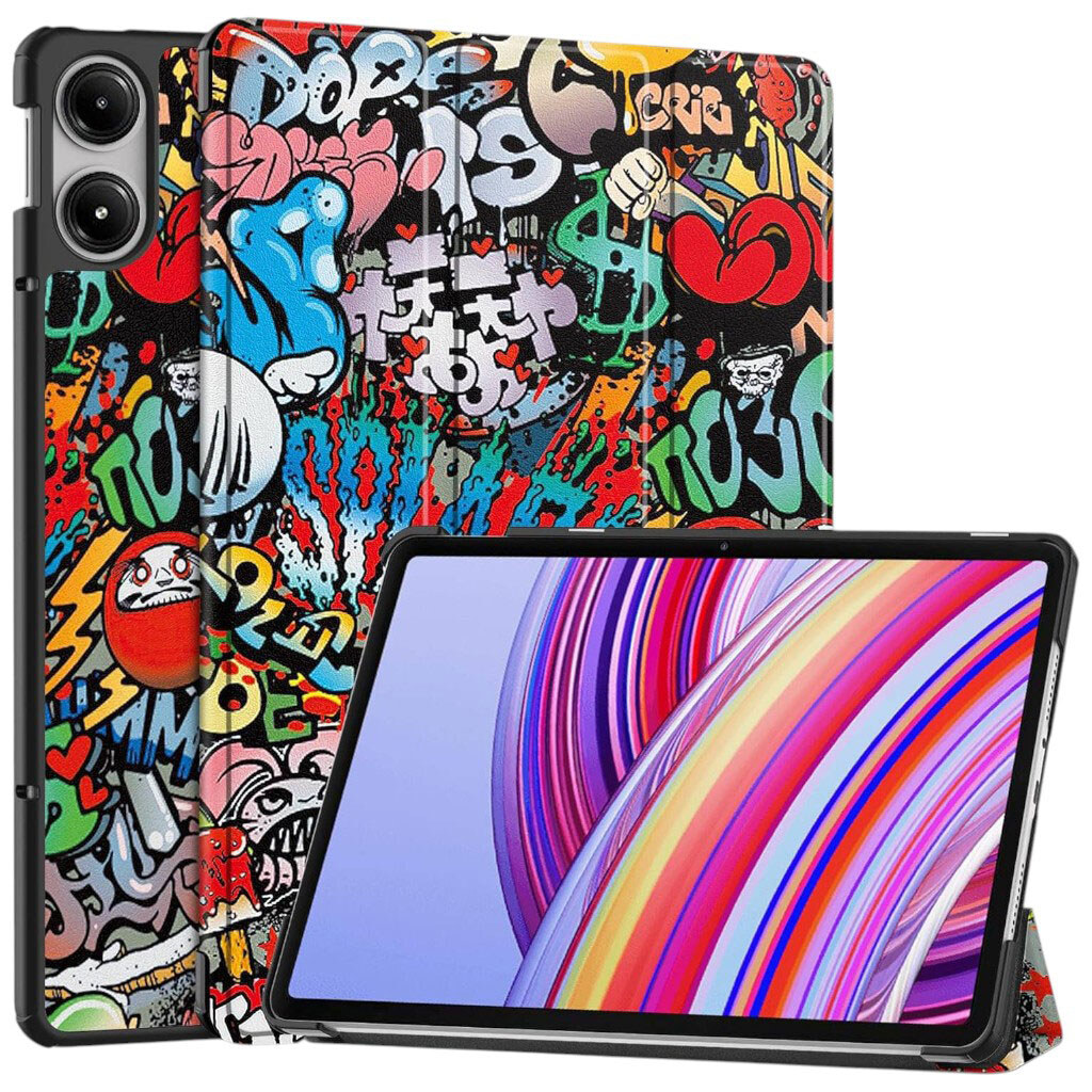 Чехол (книжка) Xiaomi Poco Pad 12.1, BeCover Smart, Graffiti, Рисунок - № 3 Чехол (книжка) Xiaomi Poco Pad 12.1, BeCover Smart, Graffiti, Рисунок - № 3