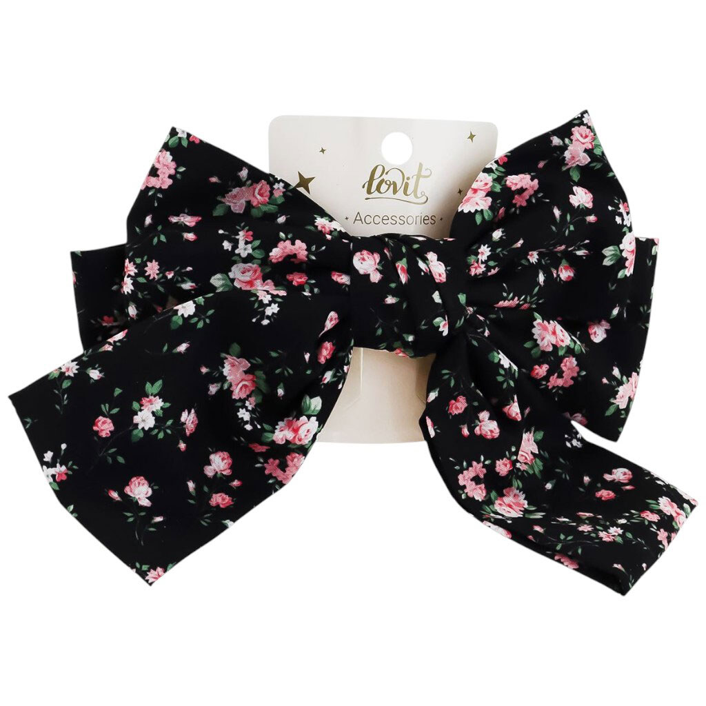 Заколка-автомат для волос Lovit Бант с принтом - № 2 Заколка-автомат для волос Lovit Бант с принтом - № 2