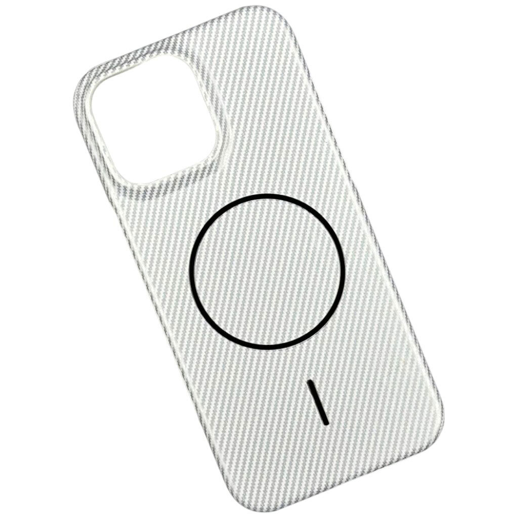 Чохол (накладка) Apple iPhone 13, Carbon, MagSafe, Білий - № 1 Чохол (накладка) Apple iPhone 13, Carbon, MagSafe, Білий - № 1